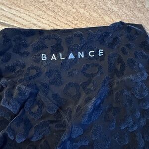 Balance Black Leopard Print Leggings